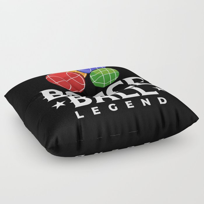 Bocce Ball Italian Bowling Bocci Player Floor Pillow