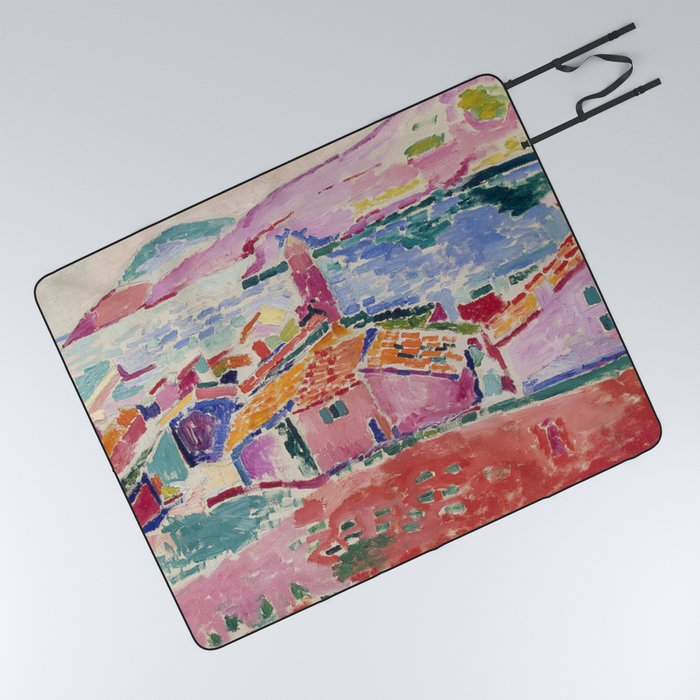 Henri Matisse - Les Toits De Collioure Painting Picnic Blanket
