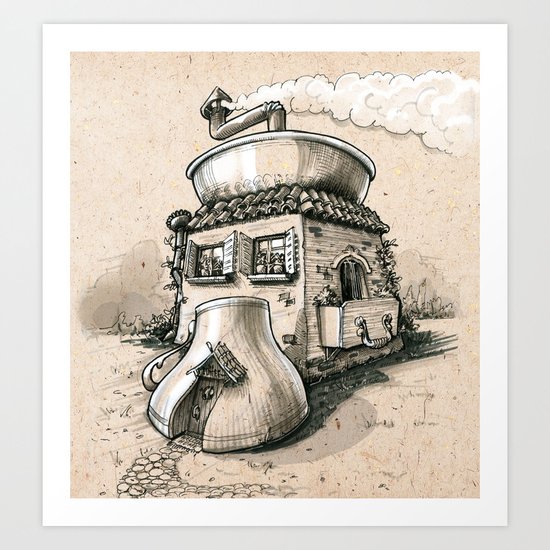 Coffee House Art Print