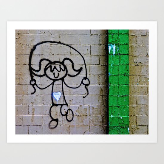 Jump Rope Street Art Art Print