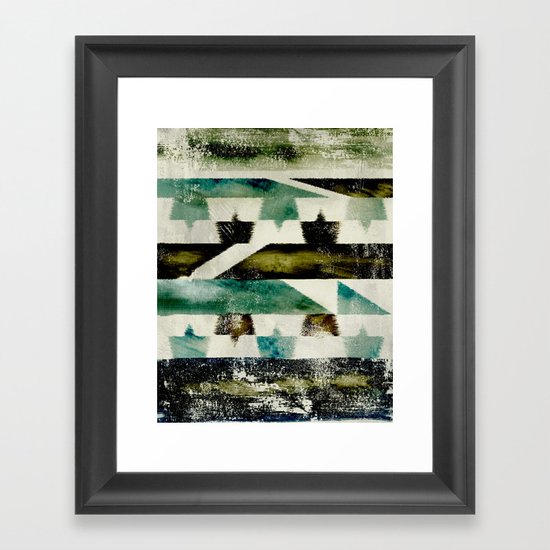 Morocco meets Navajo Framed Art Print
