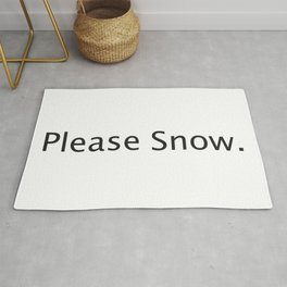 Please Snow Rug