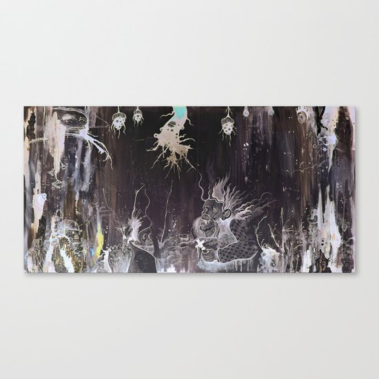 Black and White and a Rubin Canvas Print
