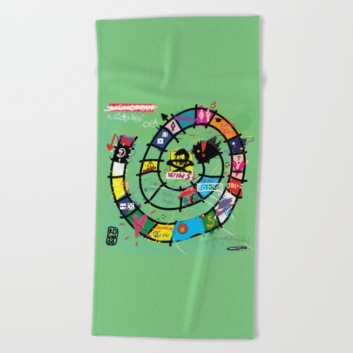 Gioco dell'Oca - The Game of the Goose (RDVM06) Limited Edition Beach Towel