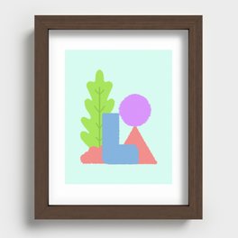 Day on the mountain Recessed Framed Print