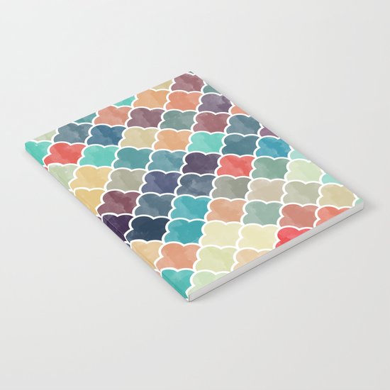 Watercolor Lovely Pattern VVXI Notebook