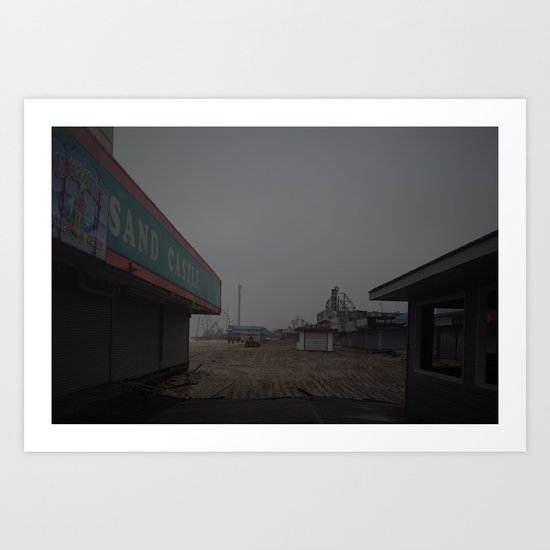 The Boardwalk, After Sandy Art Print