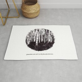 You can't see the forest for the trees Rug