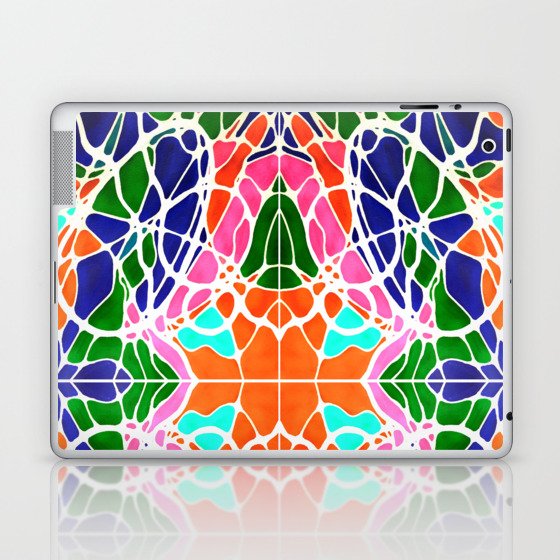 Edited Neurographic pattern with a circles and variety shapes by MariDani Laptop & iPad Skin