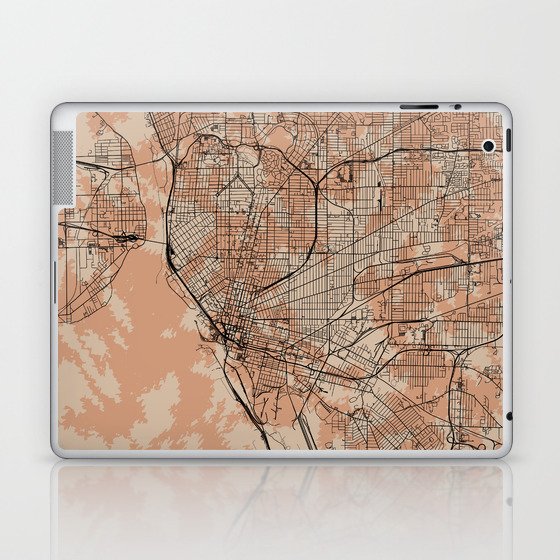 Buffalo - USA, Artistic Map Collage Laptop & iPad Skin