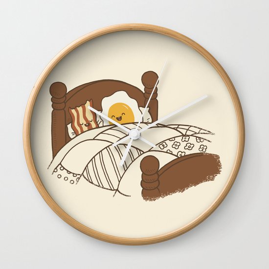 Breakfast In Bed Wall Clock