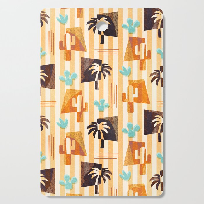 Desert Palms Mid-Century Modern Cutting Board