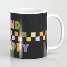 Be kind be happy black Mug