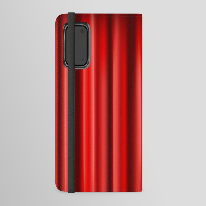 Red Curtain Background Android Wallet Case
