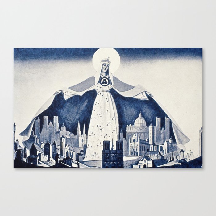 Madonna Protectoris - Nicholas Roerich Canvas Print