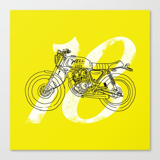 to hell with luck Canvas Print