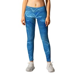Blue Marble Abstraction Leggings