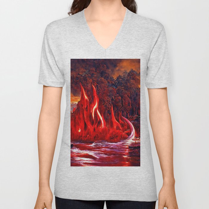 Hell on Earth V Neck T Shirt