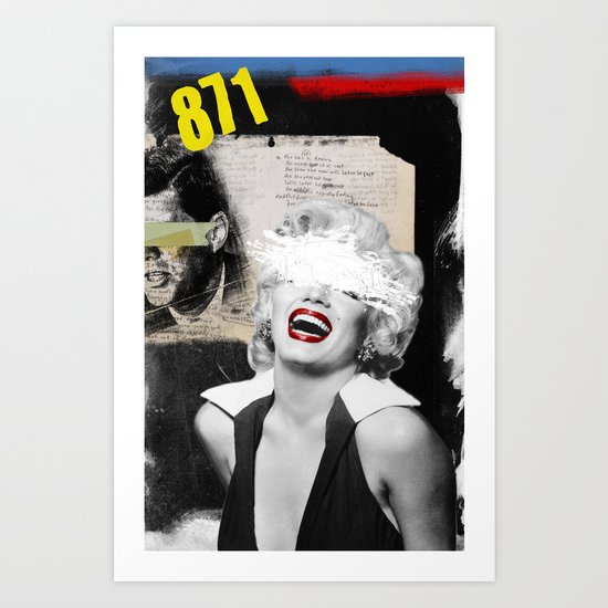Public Figures , Marilyn Art Print