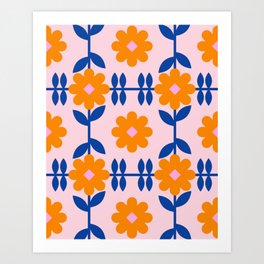 Flower Tile Art Print
