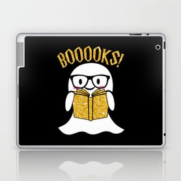 Booooks - book lover Halloween Laptop Skin
