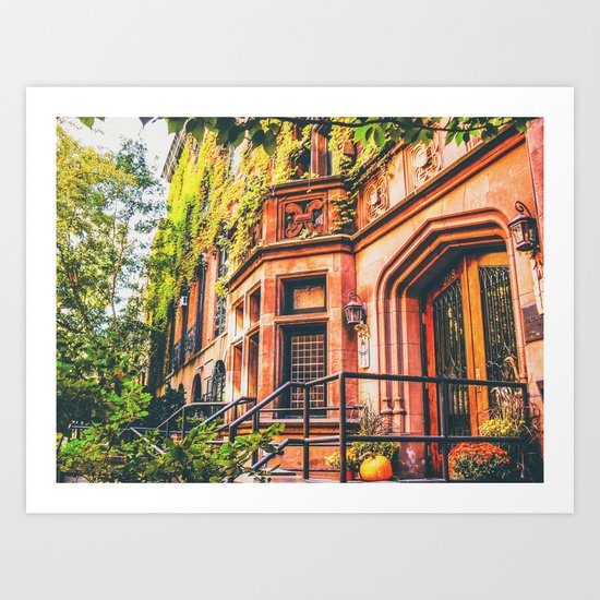 New York City Autumn Pumpkin Art Print