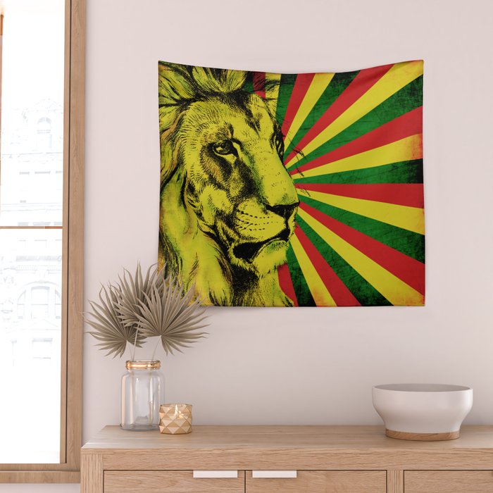 Rasta clearance lion tapestry