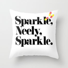 Sparkle, Neely. Throw Pillow