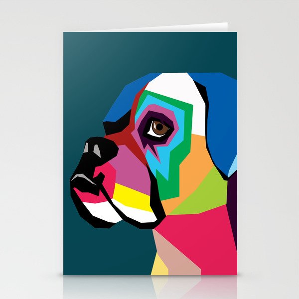 dog bulldog Stationery Cards