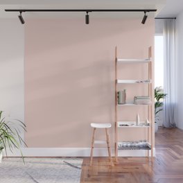 Solid Pastel Neutral Light Pink Color Tone  Wall Mural