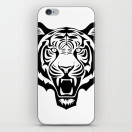 Tiger head illustration iPhone Skin