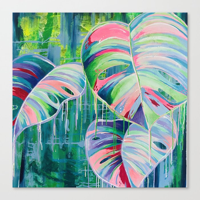Dripping Palms Canvas Print