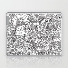 But is it a Topographic pattern? black on white Laptop Skin