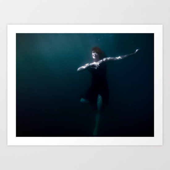 Dancing Under The Water Art Print