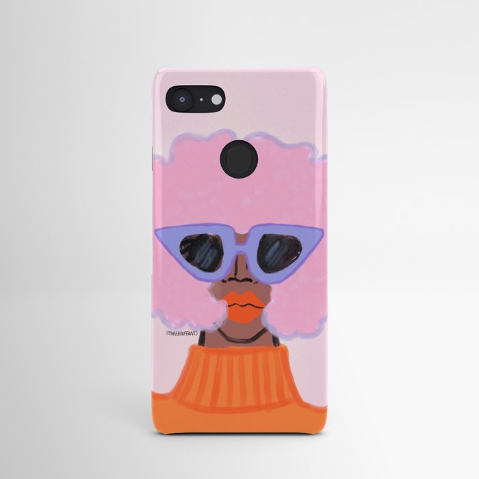 Pink Afro Android Case