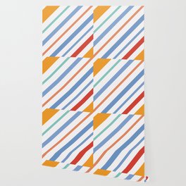 Diagonal Stripes Wallpaper