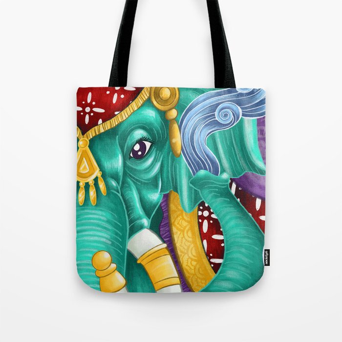 Blue Elephant Tote Bag
