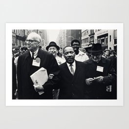 Vintage Photographic Print - Spock, Dr. King, and Rice, Solidarity Day Parade, Pittsburgh (1967) Art Print | Antique, Pittsburgh, Old, Vintage, Photo, Civilrights, Photograph, March, Martinlutherking 