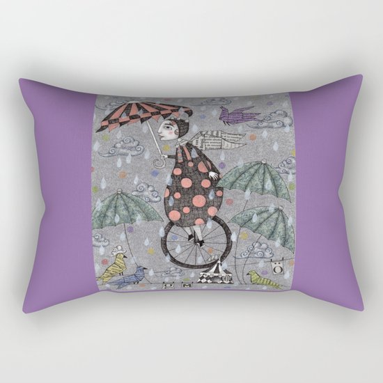 Rainbirds Rectangular Pillow