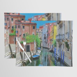Brightly Coloured Homes Venice Italy #2 Placemat