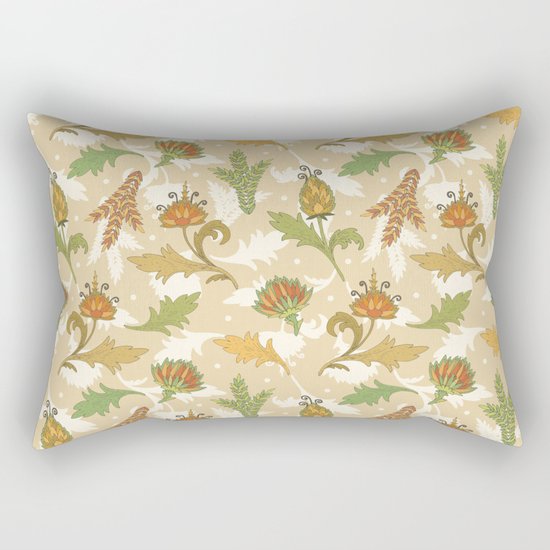 Vintage floral pattern Rectangular Pillow
