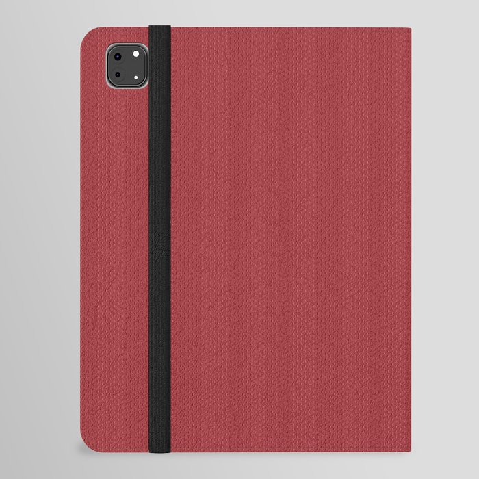 SNJ - Minimalist style - Chic_dotted_line_Paper_pattern – Japanese_Carmine_Red_color iPad Folio Case