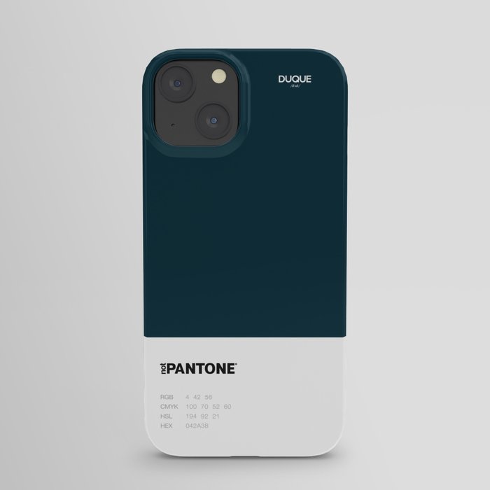 Not Pantone Collection #042A38 Navy Dark Teal iPhone Case