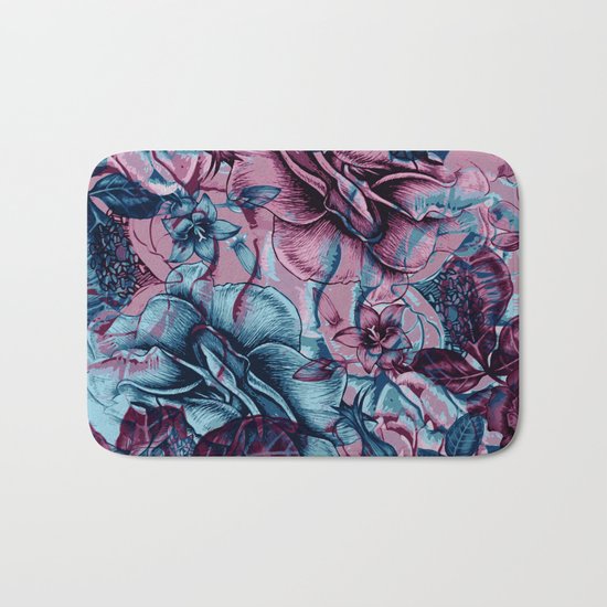 Floral Composition Bath Mat