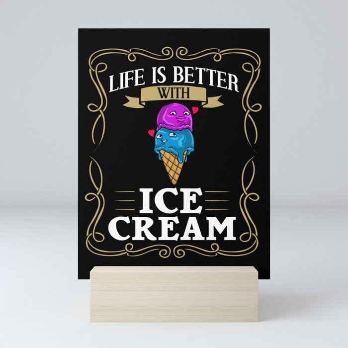 Ice Cream Roll Maker Truck Recipes Mini Art Print