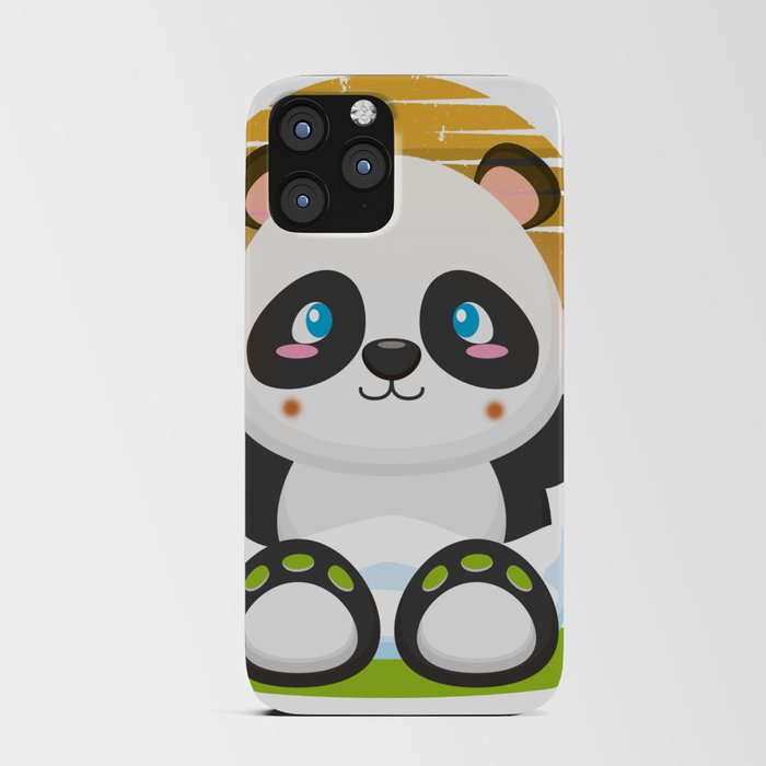 funny panda gift for a couple iPhone Card Case