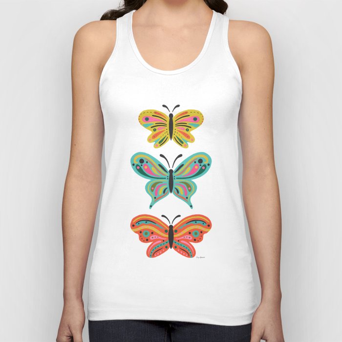 Colorful Butterflies Tank Top