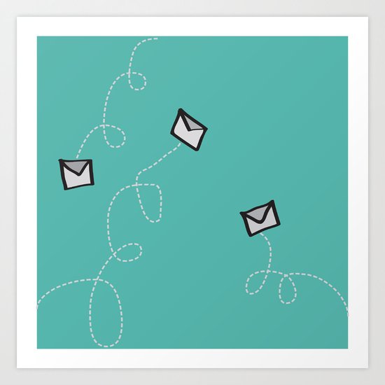 Spin a Message Art Print