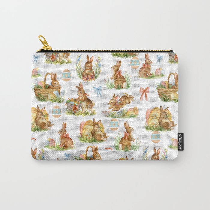 Easter Eggs Rabbit  Carry-All Pouch