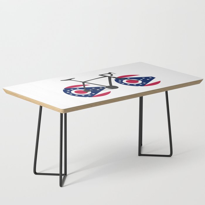 Ohio Flag Cycling Coffee Table